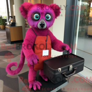 Máscara Magenta Lemur com...