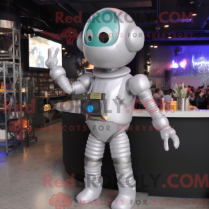 Gray Astronaut mascot...