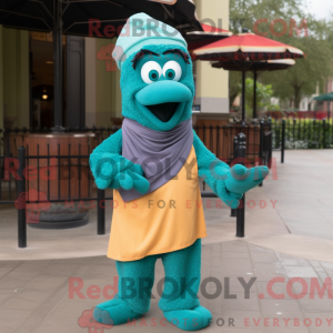 Disfraz de mascota Teal...