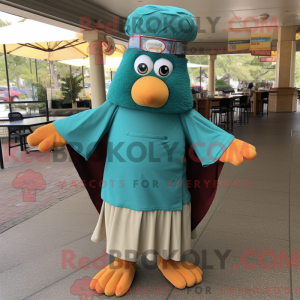 Teal Jambalaya mascot...