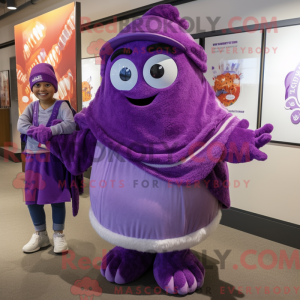Disfraz de mascota Purple...