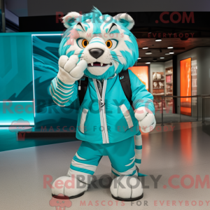 Figura de máscara de tigre...