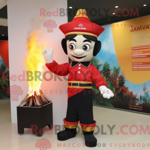 Feuerschlucker-Maskottchenk...