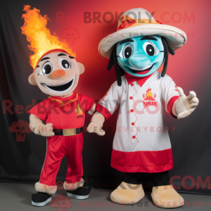Feuerschlucker-Maskottchenk...