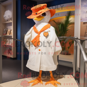 Orange Seagull mask drakt...