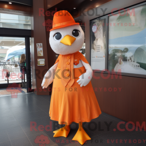Orange Seagull mask drakt...