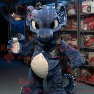 Navy Hydra maskotdraktfigur...