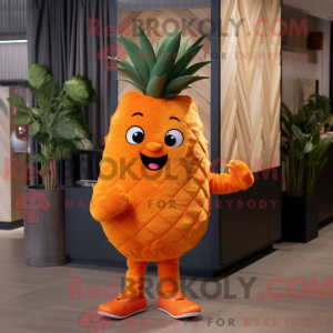 Orange Aas Maskottchen...