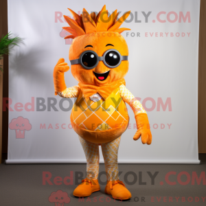 Orange Aas Maskottchen...