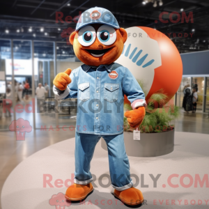 Rust Baseball Ball maskot...