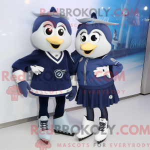 Navy Pair Of Ice Skates...