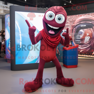 Maroon Contortionist maskot...