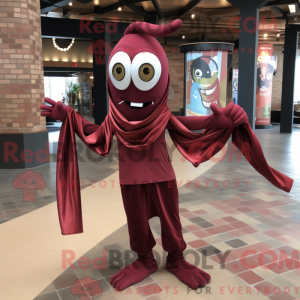 Maroon Contortionist maskot...