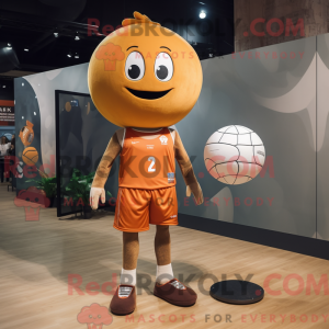 Rust Volleyball Ball maskot...