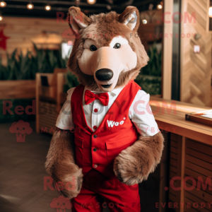 Red Say Wolf Maskottchen...