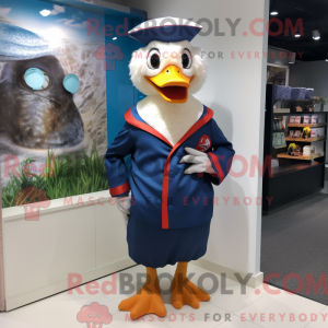 Muskuseend-mascottekostuum...