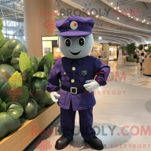 Navy Grape maskot kostume...