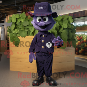 Navy Grape maskot kostume...