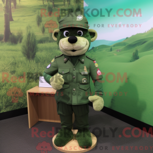 Green Beret mascot costume...
