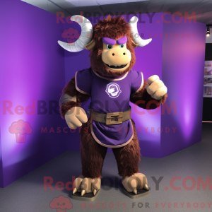 Lilla Minotaur maskot...