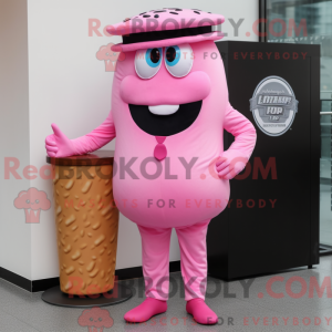 Pink Bagels mascottekostuum...