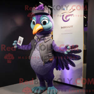 Lilla Peacock maskot...