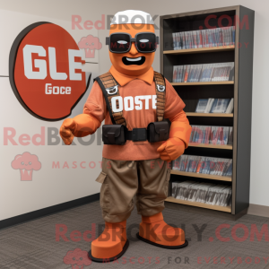 Rust Gi Joe mascot costume...