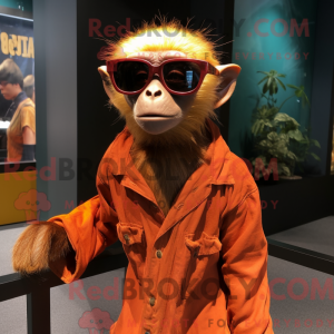 Rust Capuchin Monkey maskot...
