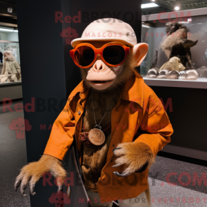 Rust Capuchin Monkey maskot...