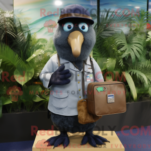 Navy Kiwi maskot kostume...