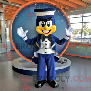 Navy Plate Spinner maskot...
