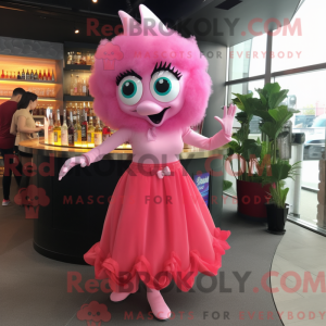 Pink Cod Maskottchen Kostüm...