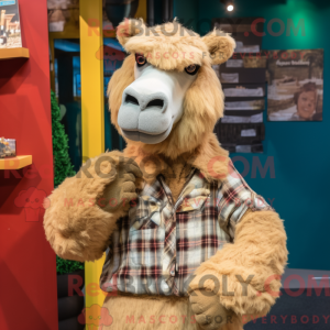 Tan Camel mascottekostuum...
