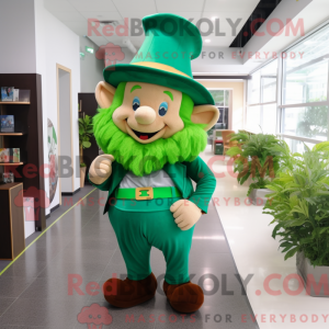 Grøn Leprechaun Hat maskot...