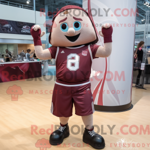 Maroon Volleyball Ball...