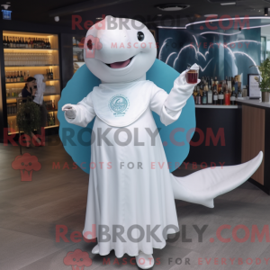 White Whale mascot costume...