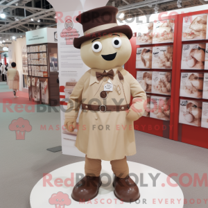 Maskotdraktfigur Beige...