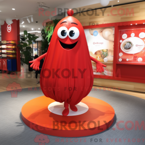 Red Aglet maskot kostume...