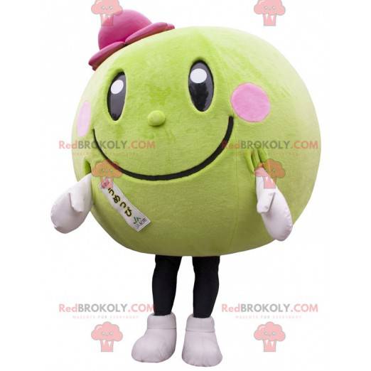 Rund og grøn vandmelon melon maskot - Redbrokoly.com