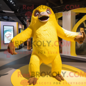 Yellow Giant Sloth mascot...