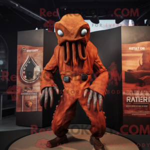 Rust Kraken maskot kostume...