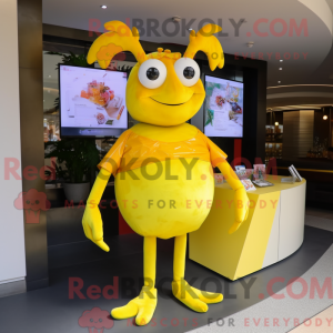 Citrongul Krabbe maskot...