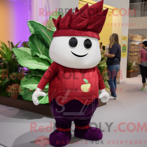 Maroon Cabbage Leaf maskot...