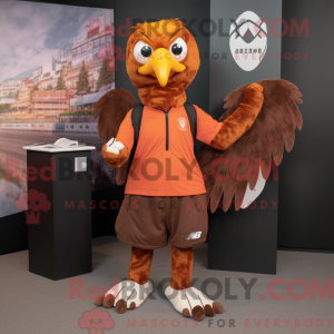 Rust Eagle-mascottekostuum...