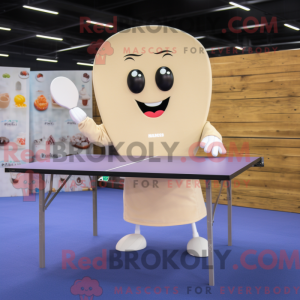 Beige pingpongtafel...