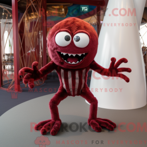 Maroon Spider Maskottchen...
