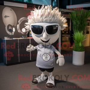 Silver Onion mascot costume...