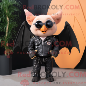 Peach Fruit Bat mascot...