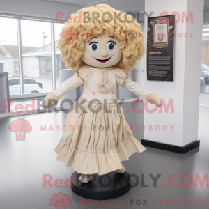 Beżowe irsk danser maskot...