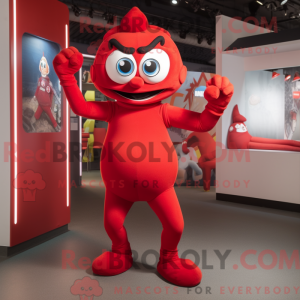 Red Contortionist maskot...